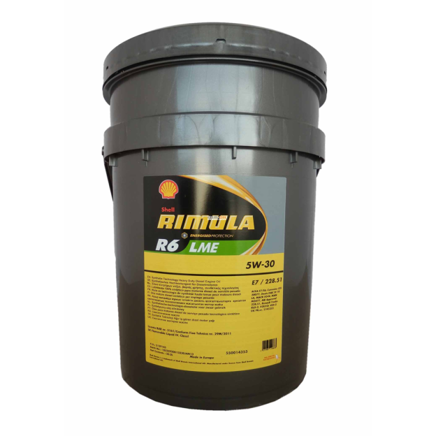 Масло SHELL 5/30 Rimula R6 LME - 209 л.